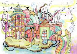 家&海の生物 佐藤美枝