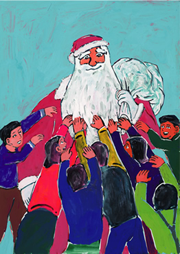 サンタ&ひげ 前田登志春