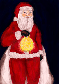 サンタ&ランタン あかおしんじ