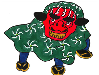 獅子舞&交通安全願い