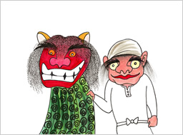 獅子舞&獅子使い 西山千秋