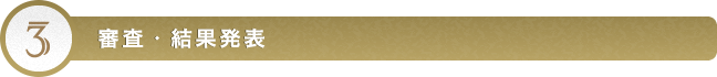 審査・結果発表
